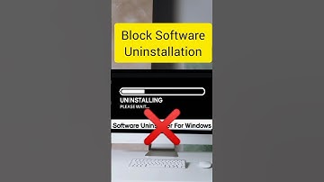 Prevent Users from Uninstalling Softwares #tipsandtricks #techtips #techshorts #tech #shorts