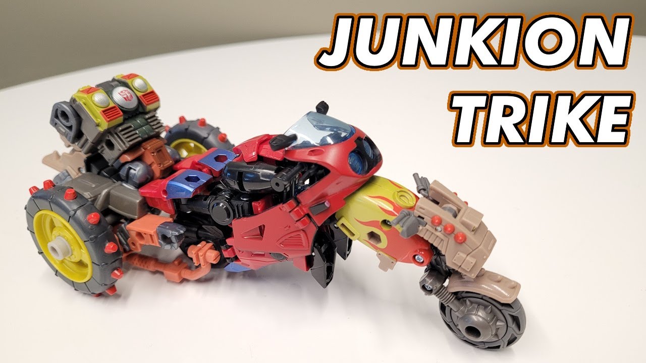 Transformers Legacy Evolution Junkion Trike Combiner feat. Crashbar  Roadrocket