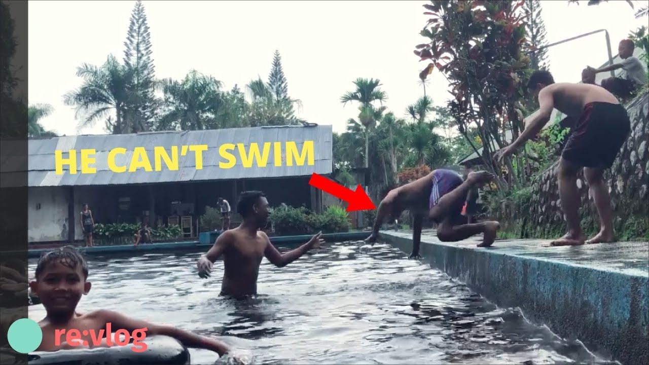 SWIMMING IN INDONESIA  WITH BOYS WHO CAN T SWIM  Lombok 