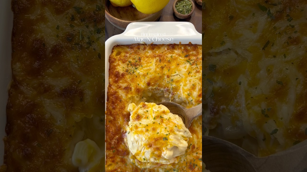 Tini inspired Mac and cheese without Colby Jack cheese - recipe on instagram: delicatekiitchen 