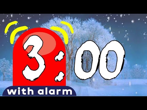 ⌛ winter 3 minute timer no music (no music with alarm for 180 seconds)