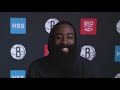 James Harden Laughs At Question About Conditioning