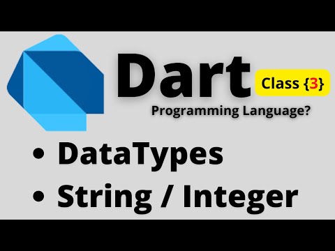 data type มีอะไรบ้าง  New  What is data type in dart programming language | data types in dart | String / Integer | by Techi4u