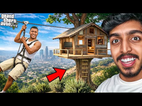 GTA 5 : Building My FIRST Tree House Ever! 😳