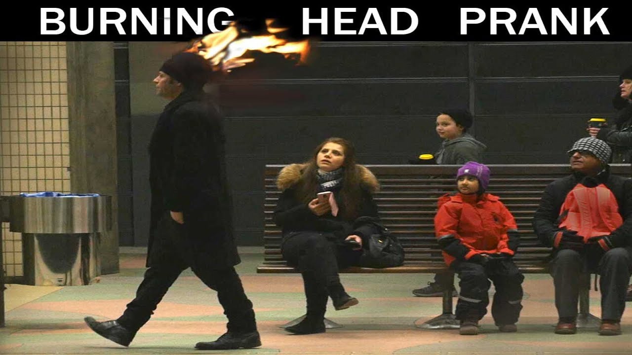 Burning Head PRANK ???? -Julien Magic