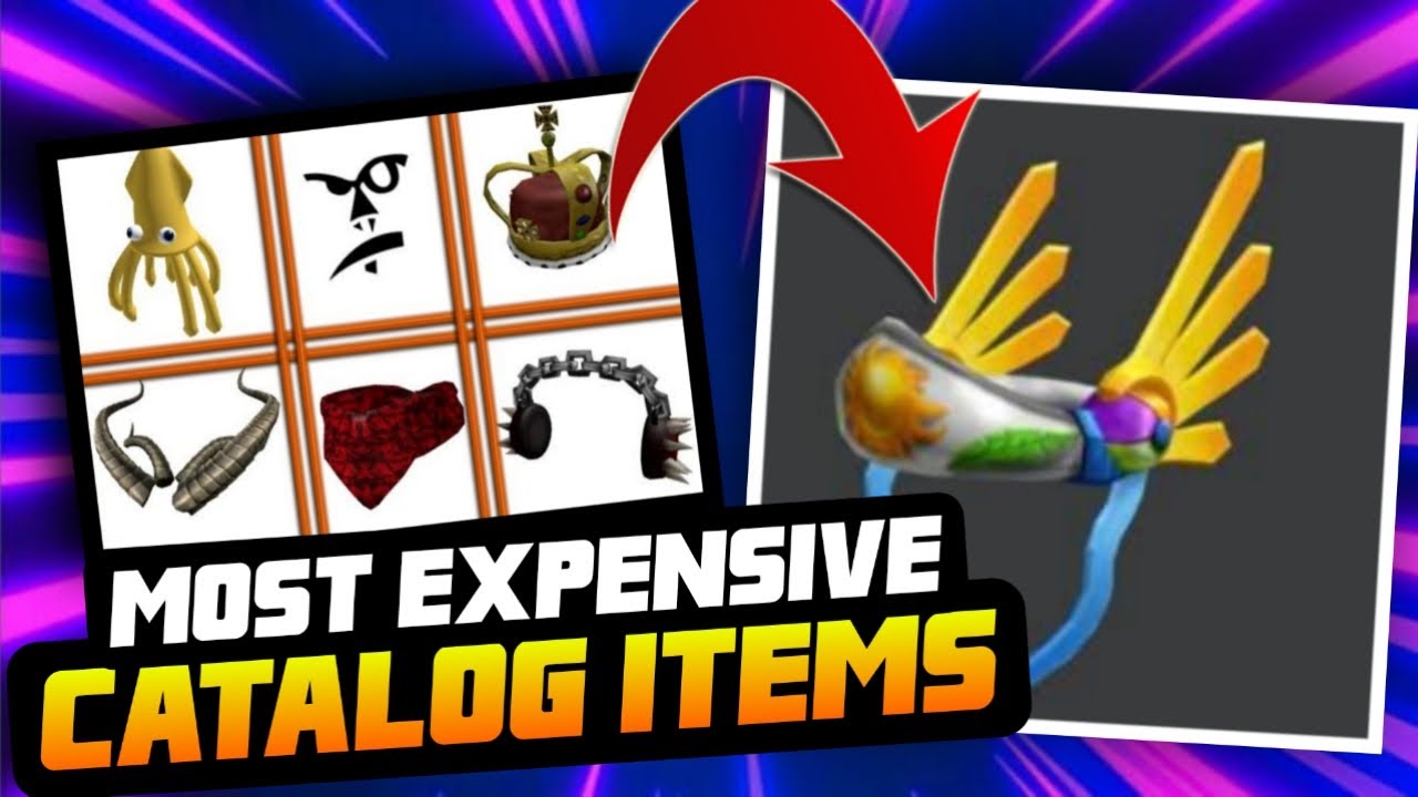 8 MOST EXPENSIVE CATALOG ITEMS IN ROBLOX 2022 YouTube