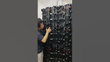 How to Mount Curved LED Screen Cabinets | Factory Demo #linsnled #ledscreen #ledcabinet