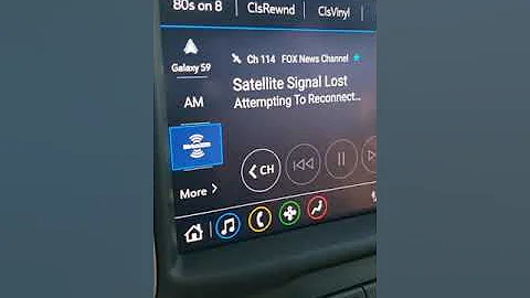 XM Radio Satellite Signal Lost attempting to reconnect error