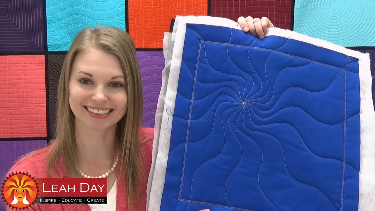 How to Machine Quilt Wobbly Cosmos with Walking Foot Quilting YouTube