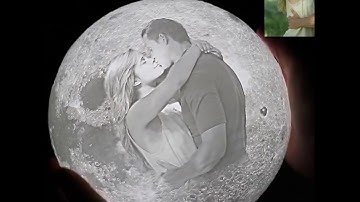 Custom 3D Photo Moon lamp