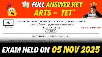 HP - TET || Arts || Exam Full Answer Key 05 Nov 2025  #artstet2025 #apcacademy #answerkeys #hpbose