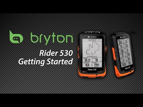 Bryton Rider530 | Getting Started