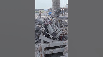 High efficiency paving stone granite curbstone chamfering and grinding machine