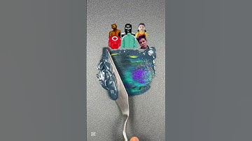 Squid Game Guess The Mixed Color #colormixing #satisfying #asmr #squidgame2 #guess