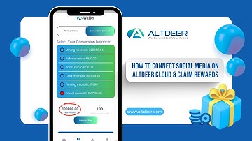 How to Connect Social Media & Claim 100,000 microALT on Altdeer Cloud! | Step-by-Step Guide