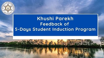 Khushi Parekh | in English | Student Feedback of 5-Days Student Induction Program on UHV
