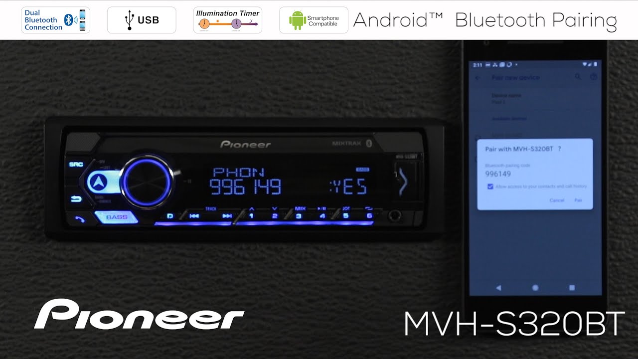 How To - Android Phone Bluetooth Pairing - Pioneer Audio Receivers 2020 