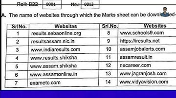 Assam matric result 2022 check online ! Assam hslc 10th result check