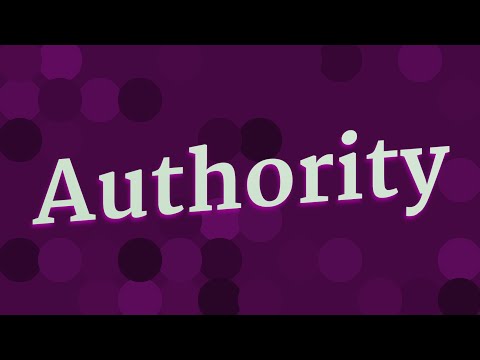 AUTHORITY pronunciation • How to pronounce AUTHORITY