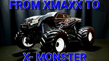 TRAXXAS X-MAXX 8S Transformed! The INSANE X-Monster Upgrade X MAXX TO MONSTER MT Conversion