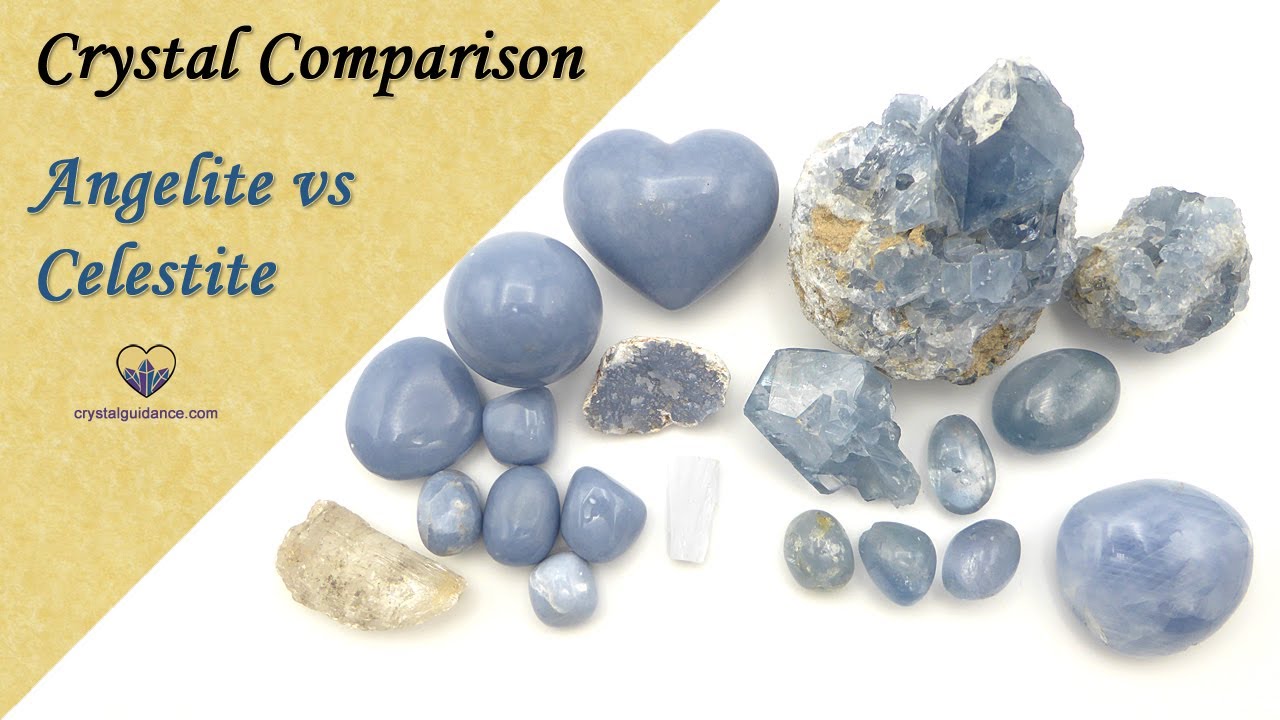 Crystal Comparison: Angelite VS Celestite - YouTube