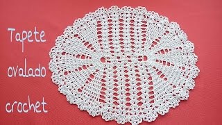 tapete ovalado crochet