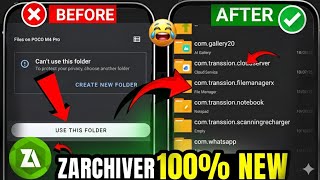 Zarchiver Can't Use This Folder | How To Fix Can't Use This Folder | Can't Use This Folder 