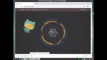 How to install Atom editor in a Linux system
