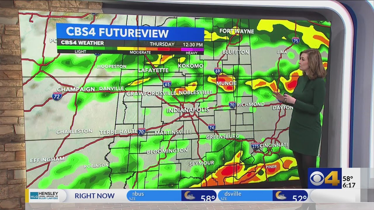 Scattered showers and storms Thursday - YouTube