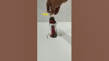 2 Tier Tower of Colourful Stones & Beads. #shorts #asmr #pearl #beads #satisfying #oddly #button