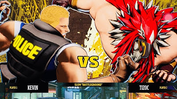 Fatal Fury: City of The Wolves CPU Gameplay Kevin Vs. Tizoc