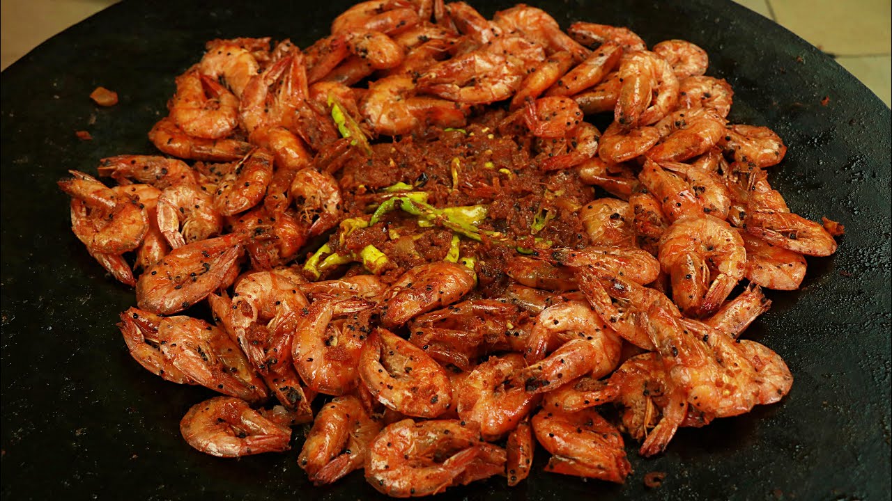 COOKING FRESH DRY PRAWNS FRY YouTube