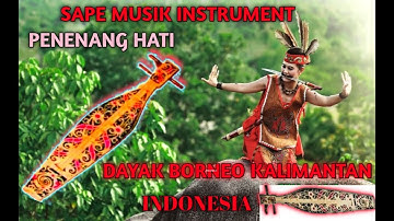 INSTRUMEN MUSIK SAPE DAYAK KALIMANTAN MERDU ENAK DI DENGAR | Relaxing penghantar tidur