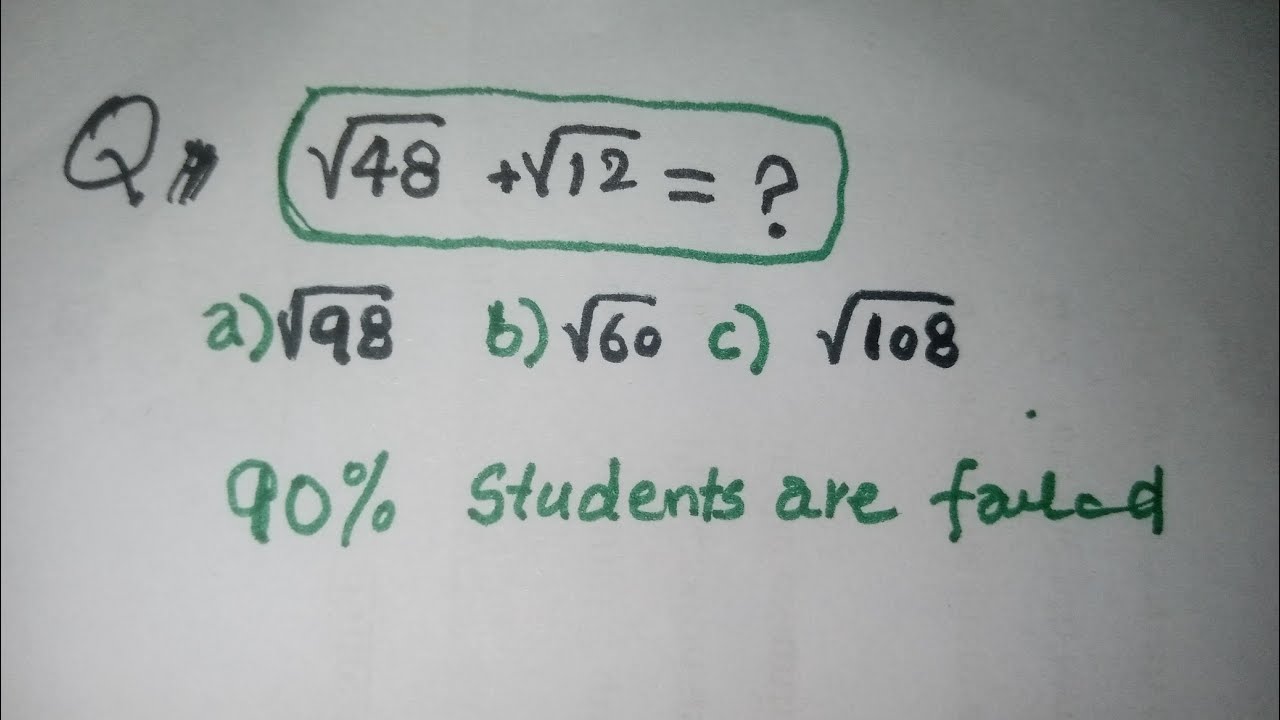 90% Students are fail | math - YouTube