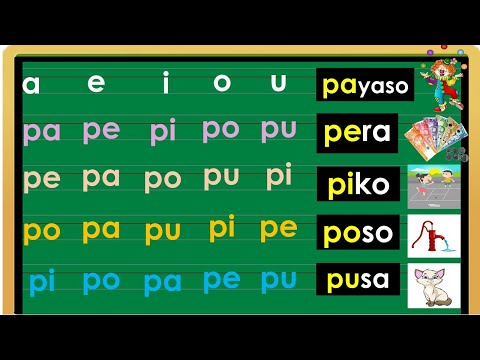 (PA PE PI PO PU) MAGSANAY AT MATUTONG BUMASA NG ABAKADA FOR BEGINNERS