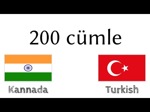 200 cümle - Kannada Dili - Türkçe