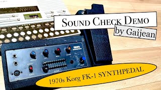 Korg FK-1 Synthpedal Test w/ a Suiko ST-50 Synthesizer - YouTube