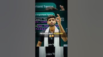 Priyanshu Sir GF Reveal !! 🤩 #pwshorts #physicswallah