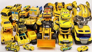 Full Yellow Transformers: Smash Bumble BEE Last Knight  Stop motion Mini Robot Tobot Rise of BEASTS