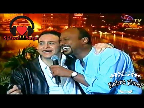 مصطفى قمر برنامج الهوا هوانا مع هالة سرحان مع فريق عمل فيلم قلب جريء 2002
