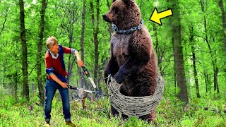 Bear Begs The Hunter To Remove The Snare, Then He Does Something Shocking!