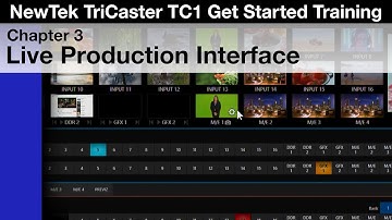 TriCaster TC1 Get Started Training Chapter 3 - Live Production Interface
