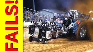 Fails, Oops and Rough Rides! 2024 Season Part 2. Tractor Pull Fail Truck Pull Fail
