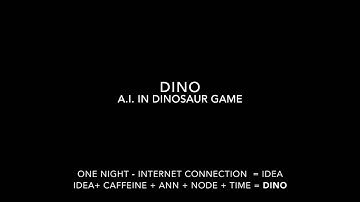 Genetic Algorithms in Google Dinosaur.