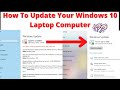 How to update your windows 10 laptop computer  how to update windows 10 in laptop  windows 10 20h2