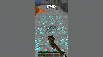 Noob vs Pro vs Hacker Diamond Mining [Minecraft]#shorts
