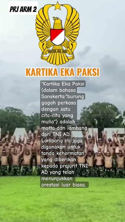 lambang kartika eka paksi #tni #tniad #tniviral #tnidihatirakyat #militer #army #shorts #fyp