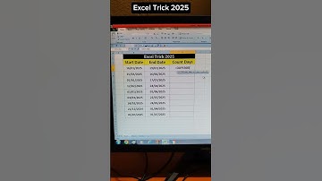 Excel Trick 2025 #excel #exceltips #exceltutorial #shorts #computer