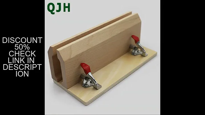 QJH DIY Leather Stitching Sewing Wood Clamp Horizontal Leather Retaining Clip Table Desktop Leather