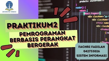 Praktikum Tugas 2 - Pemrograman Berbasis Perangkat Bergerak Universitas Terbuka